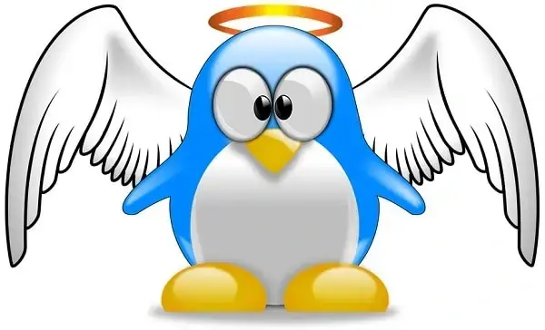 Logo de Linux (Pingüino ángel)
